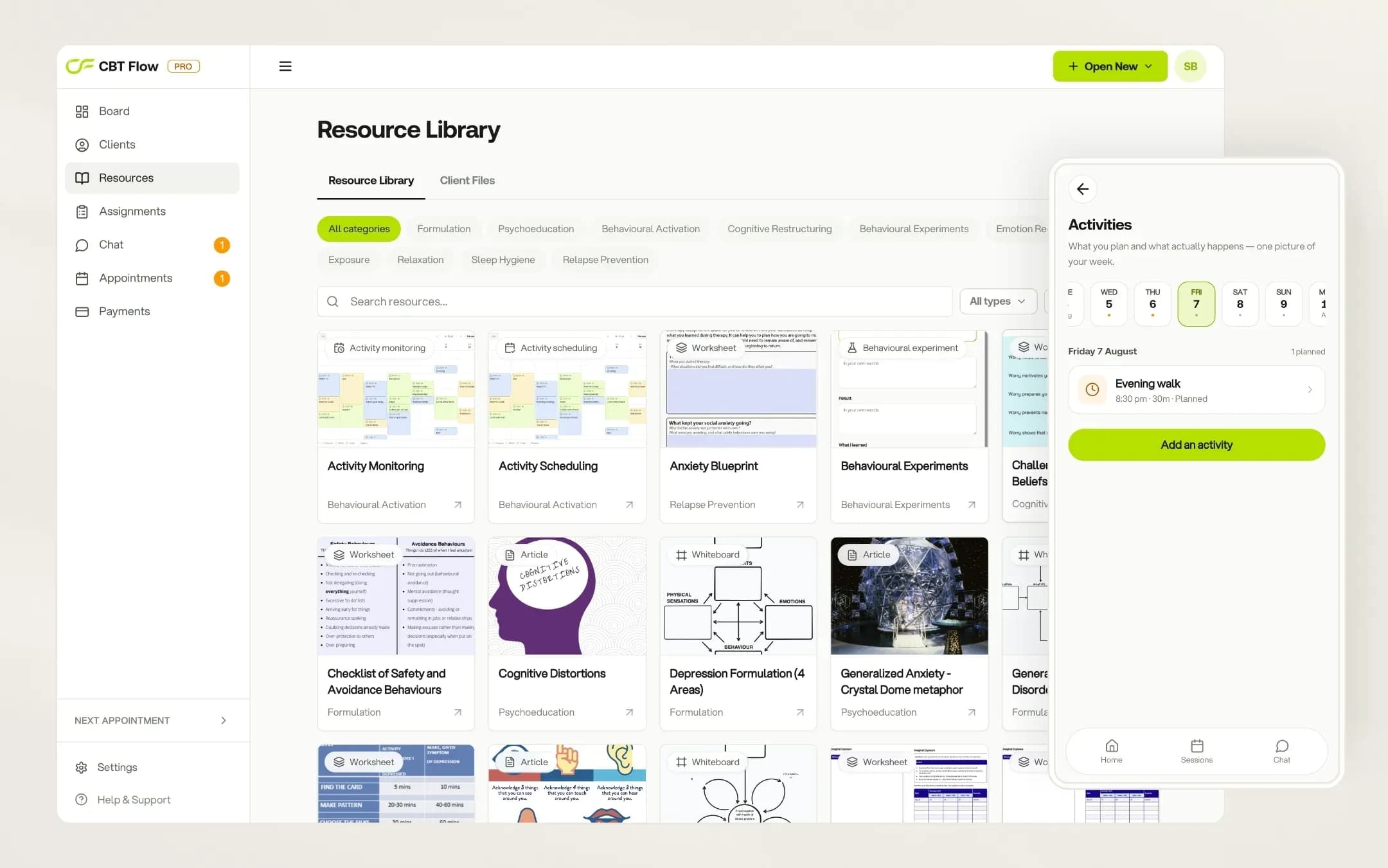 CBT Flow - Resources